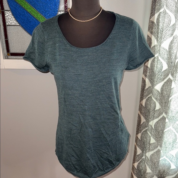 Ellen Tracy 100% Extra Fine Merino Wool Short Sleeve Sweater SZ Medium - Picture 1 of 7